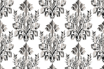 Abstract Geometric Ethnic Pattern design for background, carpet, wallpaper, clothes, wrapping, fabric, embroidery style vector illustration.