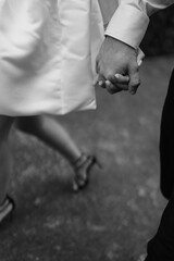 couple holding hands