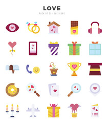 Love Icon Bundle 25 Icons for Websites and Apps