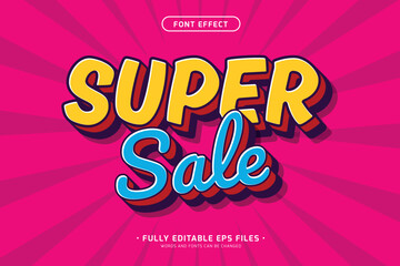 3D Editable text effect