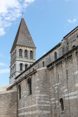 Obraz premium Abbey of Saint Philibert in Tournus, France 