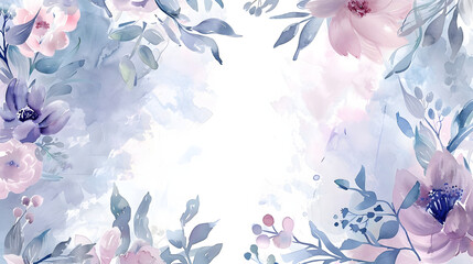 Wedding Frame Background watercolor