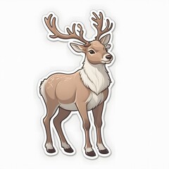 Fototapeta premium deer cartoon , Sticker