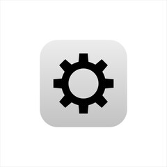 Setting application for mobile phone. Clockwork icon in modern style. Setting app for phone.