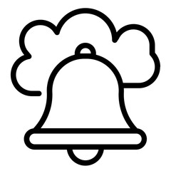 notification, cloud, icon, technology, cloudy