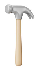 PNG 3D hammer tool, element illustration, transparent background