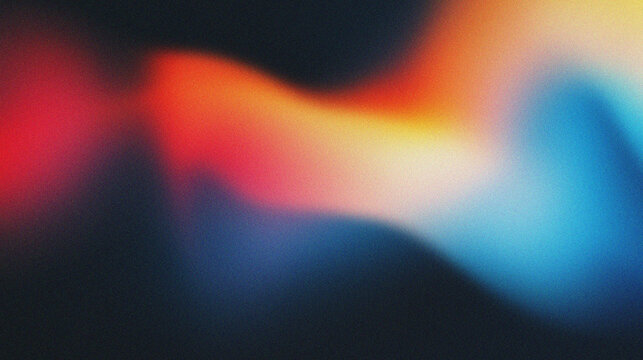 abstract background with blurred wavy lines in blue and orange colors