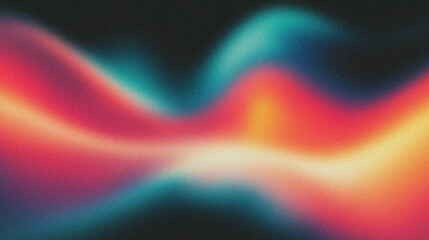 abstract background with blurred wavy lines in blue and orange colors