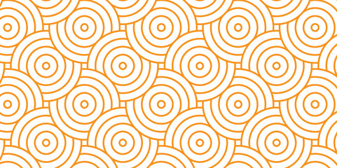 Modern diamond geometric waves spiral pattern, abstract circle wave lines. wood color seamless tile stripe geomatics overlapping create retro line pattern background. Overlapping Patter