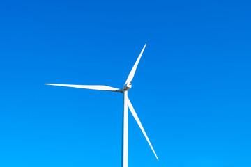 Wind farm on the mountain on blue sky day wind energy concept alternative energy Renewable energy