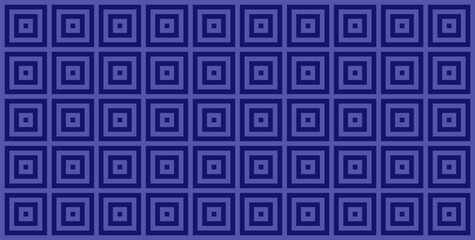 Seamless geometric pattern. Navy blue abstract background with squares, lines.
