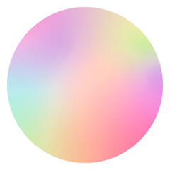 Gradient circle png sticker, transparent background