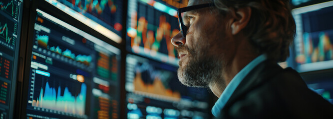 Handsome retail business man shopping for computer accessories in a store
