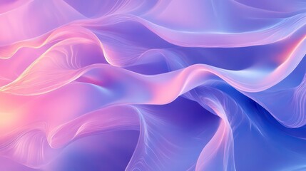 Fototapeta premium Abstract purple and white flow with thin lines.