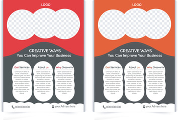 Creative corporate business flyer template, Corporate Business flyer template, Flyer Template Geometric shape used for business poster layout, business flyer template with minimalist layout,