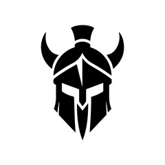 helm of Gladiator Spartacus warior vector flat design