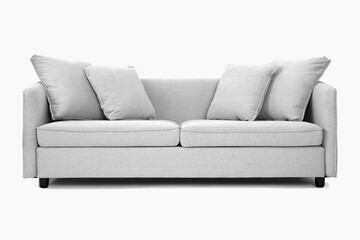 Sofa mockup png in minimal style