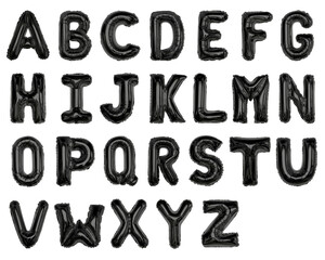 Letter png stickers, A to Z foil balloon alphabet set, transparent background © Rawpixel.com