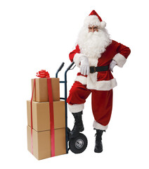 Santa Claus delivering Christmas gifts
