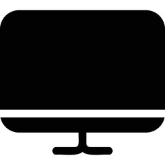 Simple vector icon computer monitor