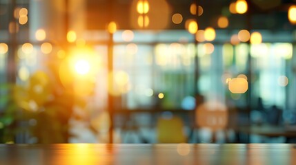 Blurred image of modern office interior for background