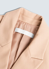 Png blazer label mockup women’s fashion