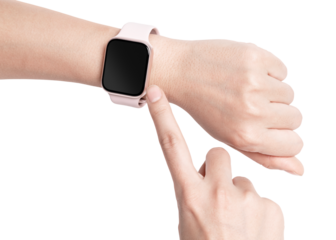 Smart watch screen mockup psd digital device