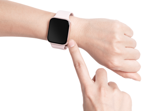 Smart watch screen mockup psd digital device