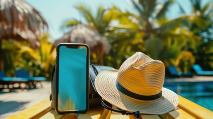 A vacation booking confirmation email on a mobile phone screen