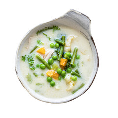 Png chicken & vegetable soup, healthy food