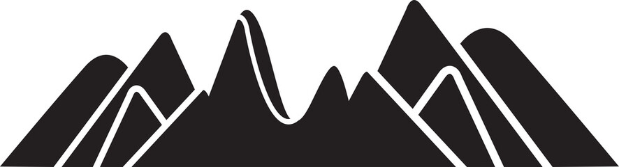 Silhouette Mountain Range