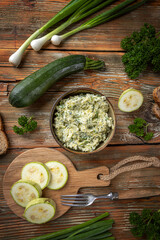Bowl of zucchini salad