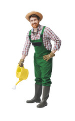 Gardener using a watering can © StockPhotoPro