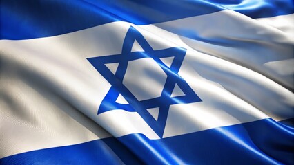 The Star of David radiates against the blue and white backdrop, a beacon of national pride and a