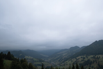 clouds over the mountains
