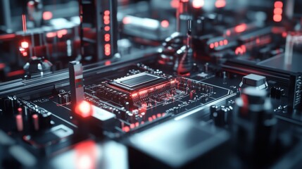 Electronic Components on Automated Testing Line