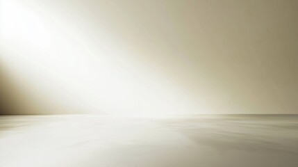 Minimalistic Studio Backdrop with Dramatic Lighting and Reflective Surface