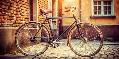 Worn saddle creaks as rusty chain whispers secrets to the past, slender frame swaying gently down the lane