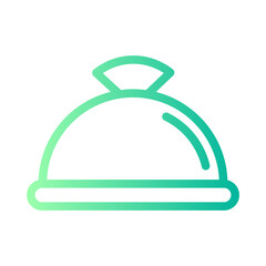 food tray gradient icon