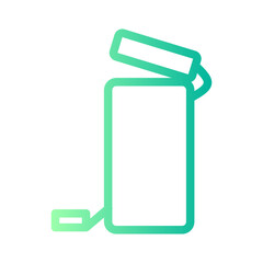 recycle bin gradient icon