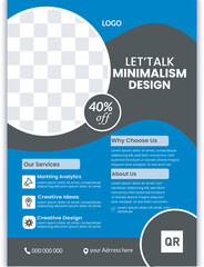 Creative corporate business flyer template, Corporate Business flyer template, Flyer Template Geometric shape used for business poster layout, business flyer template with minimalist layout,