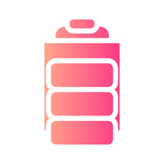 lunch box gradient icon