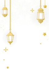Hanging lanterns png, transparent background, border graphic