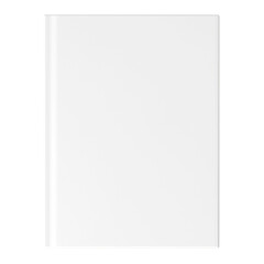 White book png cover, publishing business on transparent background