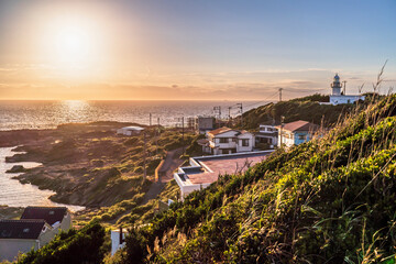 神奈川の観光名所、「城ヶ島」の夕景【神奈川県・三浦市】　
Sunset view of...
