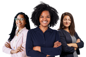 Business colleagues png sticker, transparent background