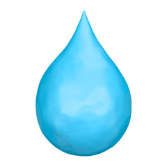 Water drop, environment png icon sticker, 3D rendering, transparent background