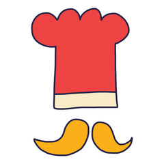 Moustache Vector Graphic illustration.