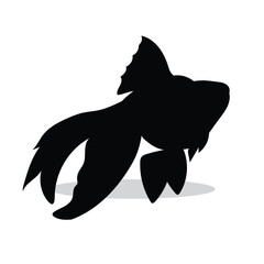 Fish silhouette, Fish Vector illustration, Fish isolated on white background																									