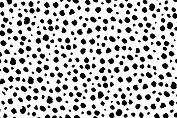 Png doodle dots pattern background, black design, transparent background